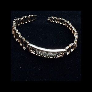 Elegant Gold with Cubic Zirconia Bracelet